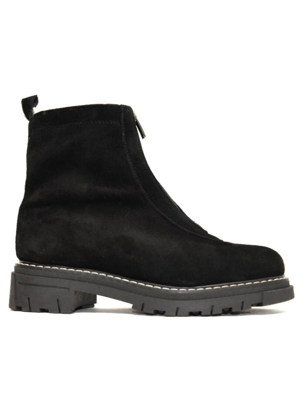 New! LA CANADIENNE Size 7 Delta Black Suede Bootie DD504A Made in Italy - Picture 1 of 7